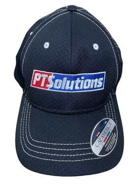 Cap America PTSolutions Black Performance Adjustable Baseball Cap Hat UV